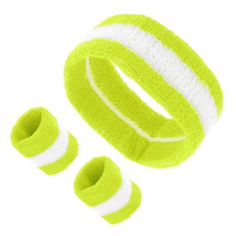 Soft Headband with Wristband Sweat Headband for Sport 1 Set