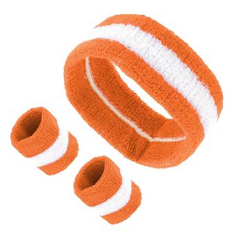 Soft Headband with Wristband Sweat Headband for Sport 1 Set