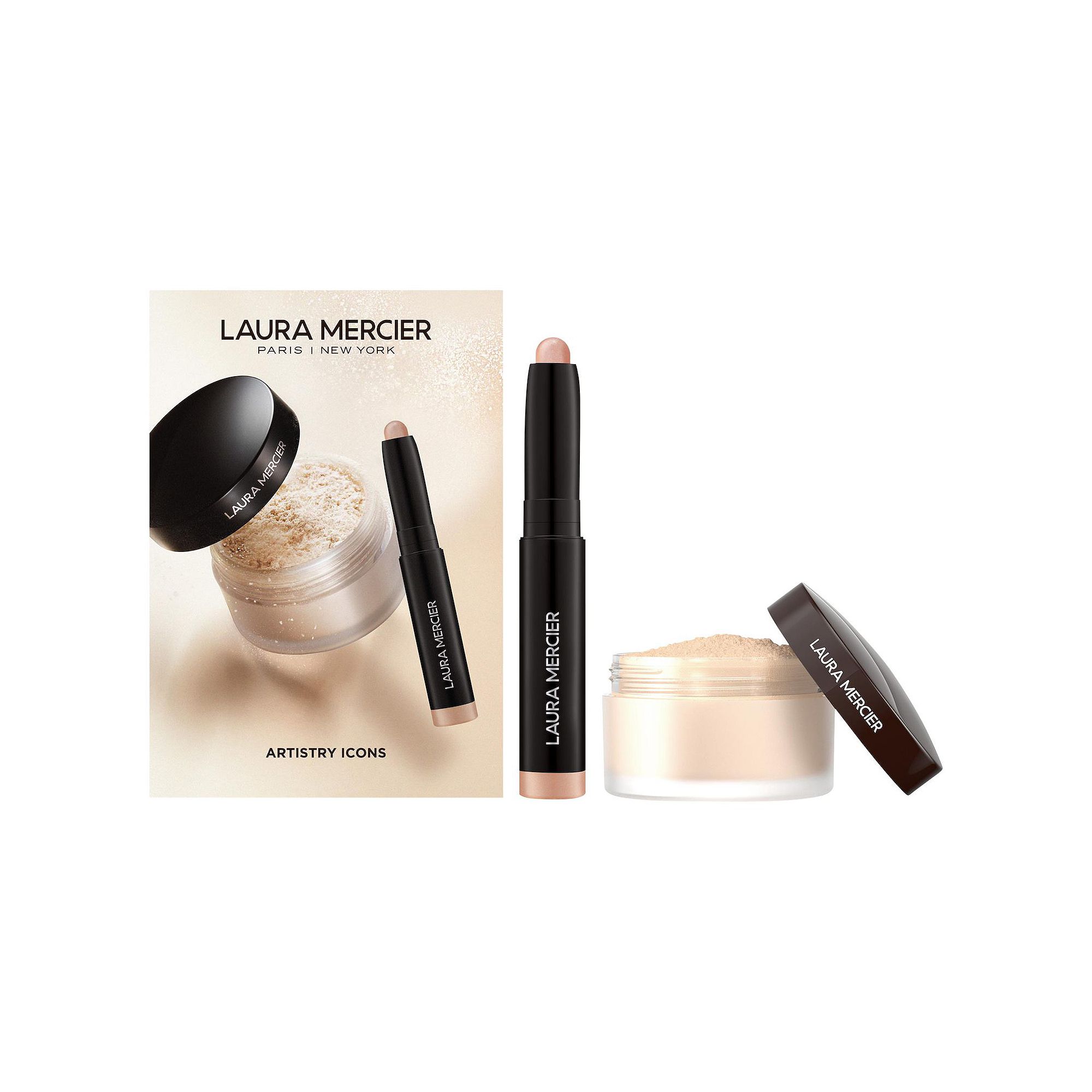 Laura Mercier Mini Artistry Icons Loose Powder and Eyeshadow Set, None