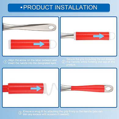 3 Pcs Silicone Pan Handle Sleeve, Heat Resistant Potholder Pot Holders Cover Sleeve