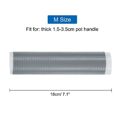 3 Pcs Silicone Pan Handle Sleeve, Heat Resistant Potholder Pot Holders Cover Sleeve