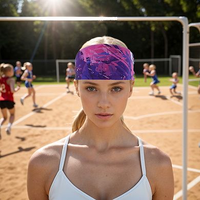 Comfortable Headband Sweat Headband for Sport Purple 1 Pc