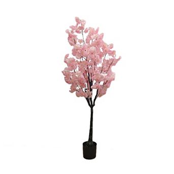 5FT Artificial Cherry Blossom Tree, Floral Plant Blooming Tree, Artificial Plants for Home Office