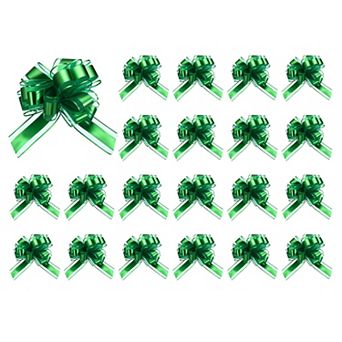 20 pc Pull Bows 6.3 in Wide Large Organza Ribbon Gift Bows for Gift Wrapping Gift Baskets