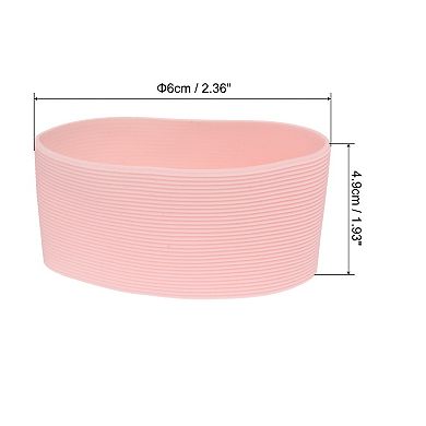 4Pcs Coffee Cup Sleeve, Silicone Cup Sleeve Non-slip Glass Water Bottle Mug Sleeves