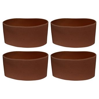 4 pc Coffee Cup Sleeve, Silicone Cup Sleeve Non-slip Glass Water Bottle Mug Sleeves