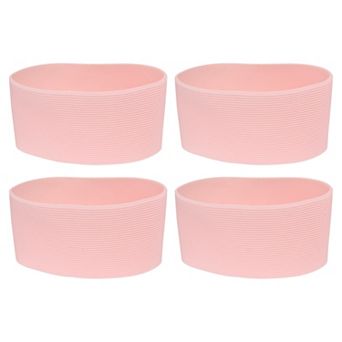 4 pc Coffee Cup Sleeve, Silicone Cup Sleeve Non-slip Glass Water Bottle Mug Sleeves