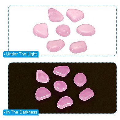 ECCANIXITY 5000pcs Glow Rocks 3-5 Glow Pebbles Decoration In The
