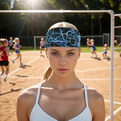 Comfortable Headband Sweat Headband for Sport Blue 1 Pc