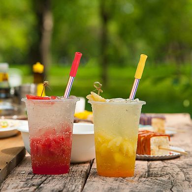 8pcs Silicone Straw Tips, Metal Straw Covers, Fit for 1/4 Inch OD Stainless Steel Straws