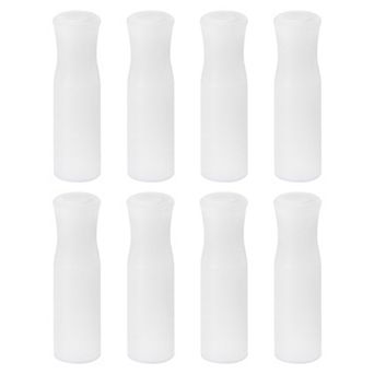8 pc Silicone Straw Tips, Metal Straw Covers, Fit for 1/4 Inch OD Stainless Steel Straws
