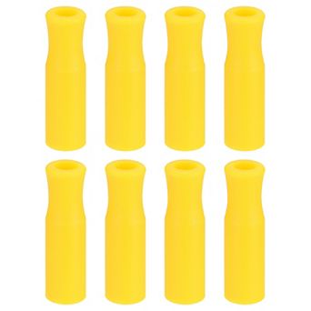 8 pc Silicone Straw Tips, Metal Straw Covers, Fit for 1/4 Inch OD Stainless Steel Straws