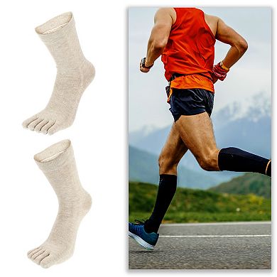 1 Pair Full Finger Five Toe Socks Unisex Non Slip Daily Fit Finger Socks