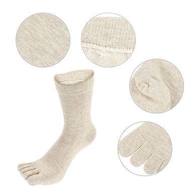 1 Pair Full Finger Five Toe Socks Unisex Non Slip Daily Fit Finger Socks