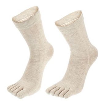 1 Pair Full Finger Five Toe Socks Unisex Non Slip Daily Fit Finger Socks