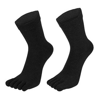 1 Pair Full Finger Five Toe Socks Unisex Non Slip Daily Fit Finger Socks