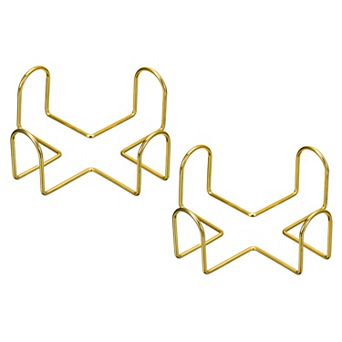 Coaster Holder, 2 pc 1.77" Iron Metal Coaster Storage Rack for Both Round and Square