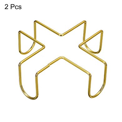 Coaster Holder, 2pcs 1.77" Iron Metal Coaster Storage Rack for Both Round and Square