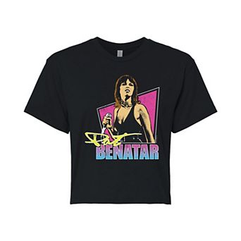 Juniors' Pat Benatar Cameo Cropped Tee