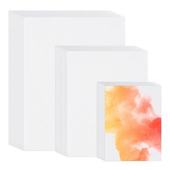 100 pc Pure Cotton Watercolor Paper 140lb/300 GSM Water Coloring Paint Paper