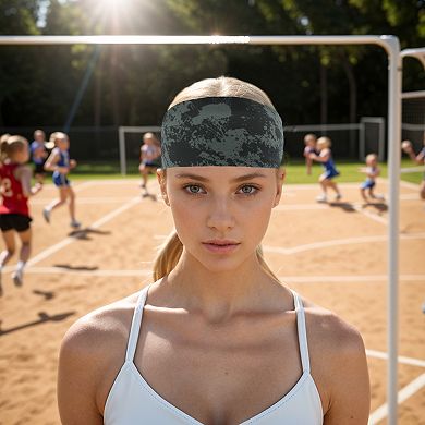 Comfortable Headband Sweat Headband for Sport Deep Gray 1 Pc