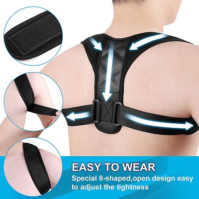 Unisex Adjustable Back Posture Corrector Clavicle Belt Shoulder