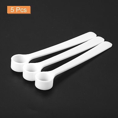 5Pcs Teaspoon Micro Scoops 500 Milligram Mini Powder Scoops Mini Measuring Spoons, White