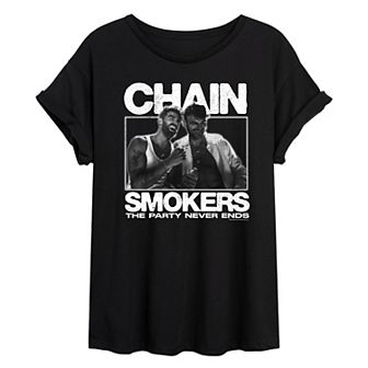 Juniors' The Chainsmokers The Party Never Ends Oversized Tee