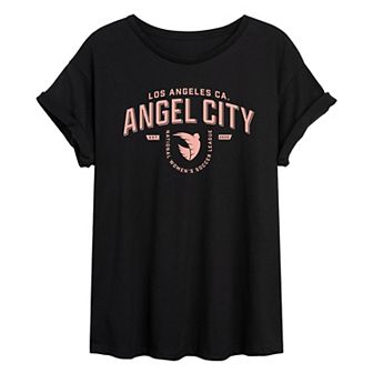 Juniors' Angel City Industrial Oversized Tee