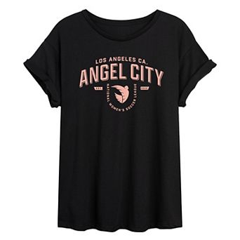 Juniors' Angel City Industrial Oversized Tee