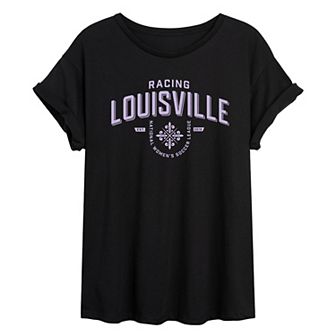 Juniors' Racing Louisville Industrial Oversized Tee