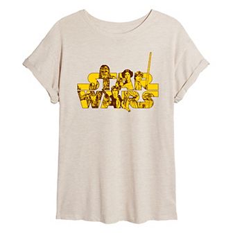 Juniors' Star Wars Logo Rebels Oversized Tee