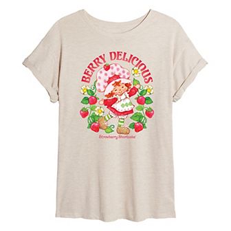 Juniors' Strawberry Shortcake Berry Delicious Oversized Tee