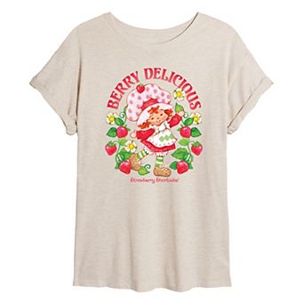 Juniors' Strawberry Shortcake Berry Delicious Oversized Tee