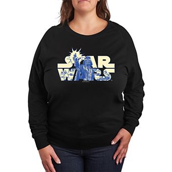 Plus Size Star Wars Logo Empire French Terry Long Sleeve Tee