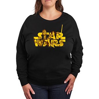 Plus Size Star Wars Logo Rebels French Terry Long Sleeve Tee