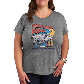 Plus Size Star Wars Millennium Falcon Graphic Tee