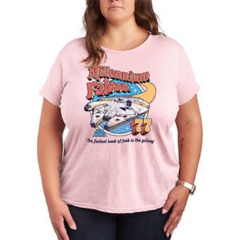 Plus Size Star Wars Millennium Falcon Graphic Tee