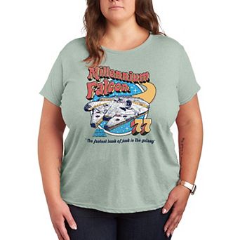 Plus Size Star Wars Millennium Falcon Graphic Tee