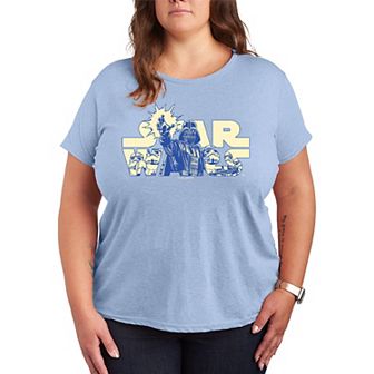 Plus Size Star Wars Logo Empire Graphic Tee