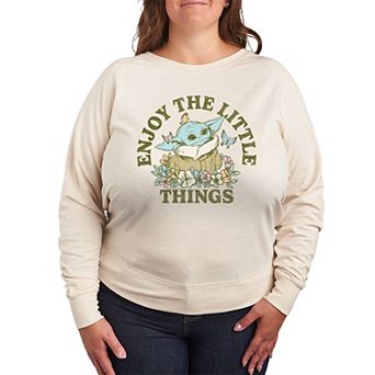 Plus Size The Mandalorian Little Things French Terry Long Sleeve Tee