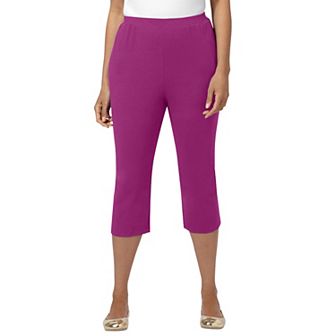 Catherines Women's Plus Size Petite Suprema Capri (With Pockets)