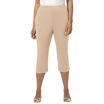 Catherines Women's Plus Size Petite Suprema Capri (With Pockets)
