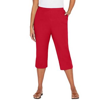 Catherines Women's Plus Size Petite Suprema Capri (With Pockets)