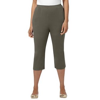 Catherines Women's Plus Size Petite Suprema Capri (With Pockets)