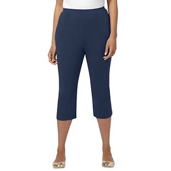 Catherines Women's Plus Size Petite Suprema Capri (With Pockets)