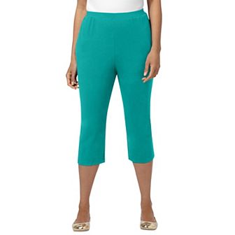 Catherines Women's Plus Size Petite Suprema Capri (With Pockets)