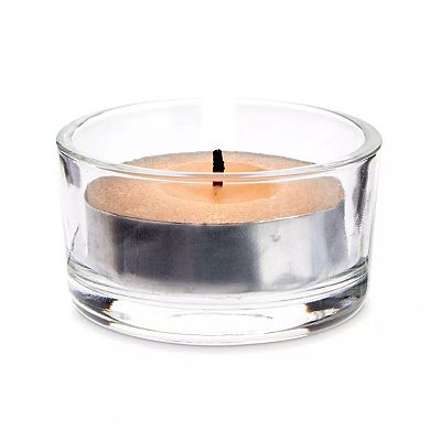 Glass Tea Lights Candle Holder 1" x 2" 24 Pcs