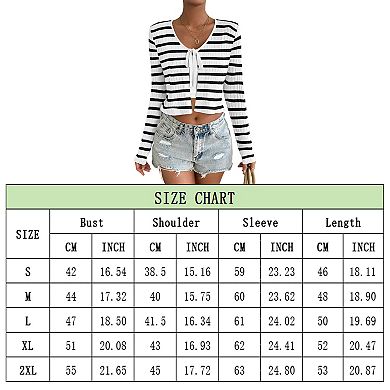 Womens Tie Front Cardigan Long Sleeve Rib Knit Shrug for Dress Sweaters Crop Tops
