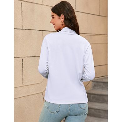 Womens Cropped Open Front Strip Rib Textured Cardigan with Curved Hem Trendy Sweater Knit Shrugs